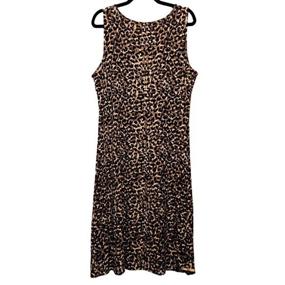 Kate Hill Woman Sleeveless Animal Print Dress 1X - Picture 2 of 8